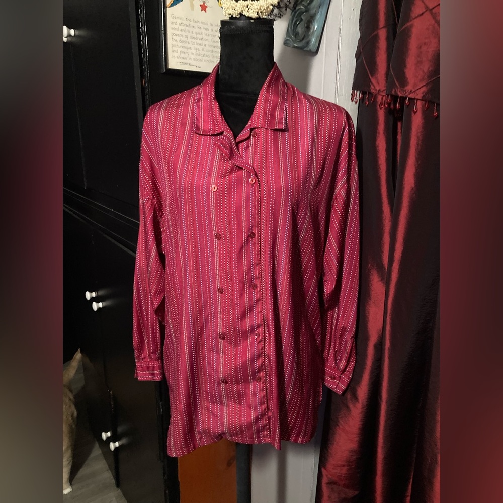 Vintage red blouse